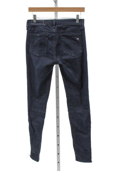 Rag & Bone Jean Womens Skinny Jeans Blue Mid-Rise 30in Size 27