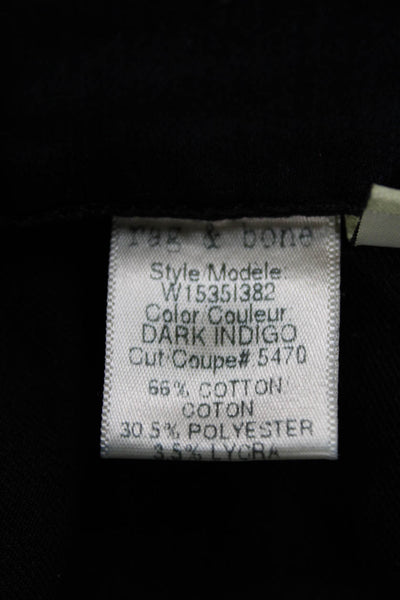 Rag & Bone Jean Womens Skinny Jeans Blue Mid-Rise 30in Size 27