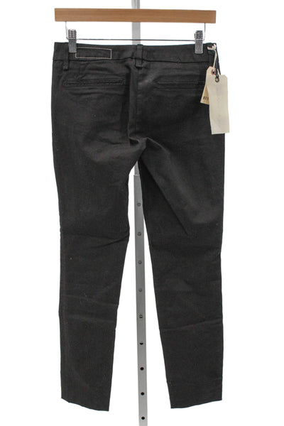 Rag & Bone Jean Womens Black Chino Pants Cotton Mid-Rise Size 25