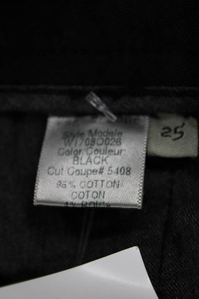Rag & Bone Jean Womens Black Chino Pants Cotton Mid-Rise Size 25