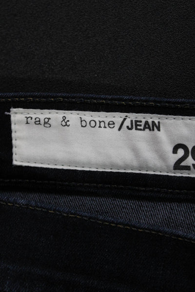 Rag & Bone Jean Womens Skinny Blue Mid Rise Cotton Jeans Size 29