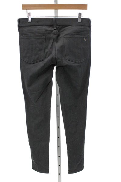 Rag & Bone Jean Womens Skinny Jeans Gray Mid-Rise Button Fly Size 27