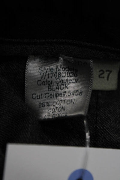 Rag & Bone Jean Women Skinny Black Mid-Rise Jeans Zip Cotton Blend Size 27