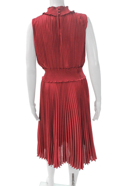 Nanette Nanette Lepore Women A-Line Red Mock Neck Sleeveless Dress Size 10