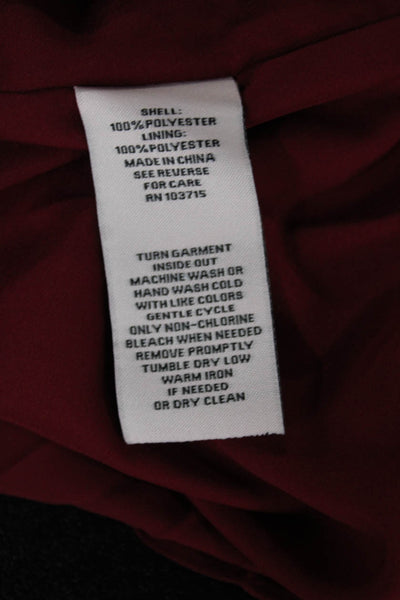 Nanette Nanette Lepore Women A-Line Red Mock Neck Sleeveless Dress Size 10
