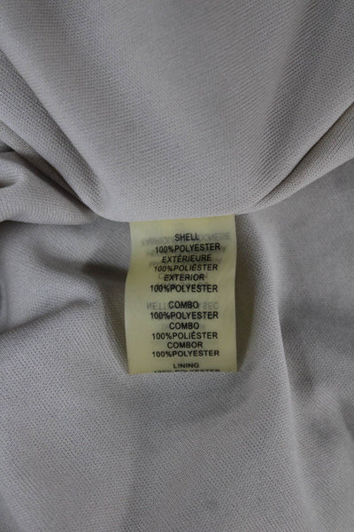 Vince Camuto Womens Shirt Dress Beige Animal Print Collared 3/4 Sleeve Size 4