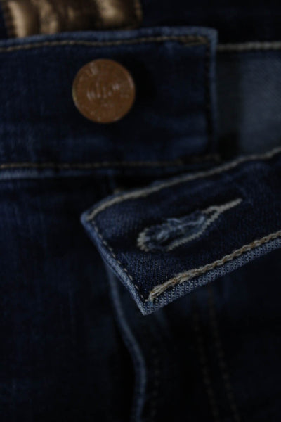 Mother Womens Cropped Blue Jeans Cotton High Rise Inseam 23 Size 23
