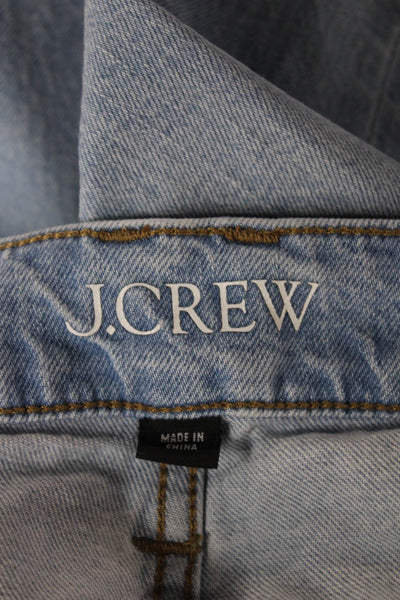 J Crew Womens Wide-Leg Jeans Blue Cotton Blend Size 23