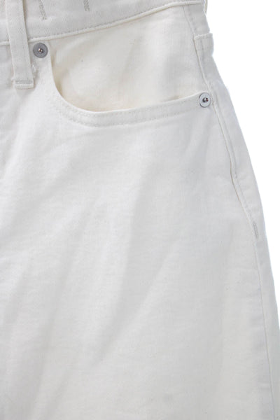 Madewell Womens Cropped High Rise White Jeans Size 24P