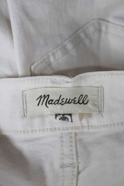 Madewell Womens Cropped High Rise White Jeans Size 24P