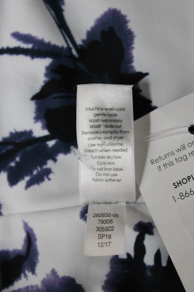 Athleta Womens White Floral Ankle Leggings Polyester Size XS