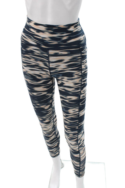 Sweaty Betty Womens Cropped Abstract Print Multicolor Leggings Size 2XS