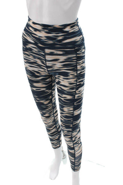 Sweaty Betty Womens Cropped Abstract Print Multicolor Leggings Size 2XS
