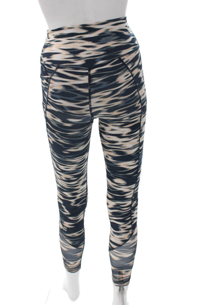 Sweaty Betty Womens Cropped Abstract Print Multicolor Leggings Size 2XS