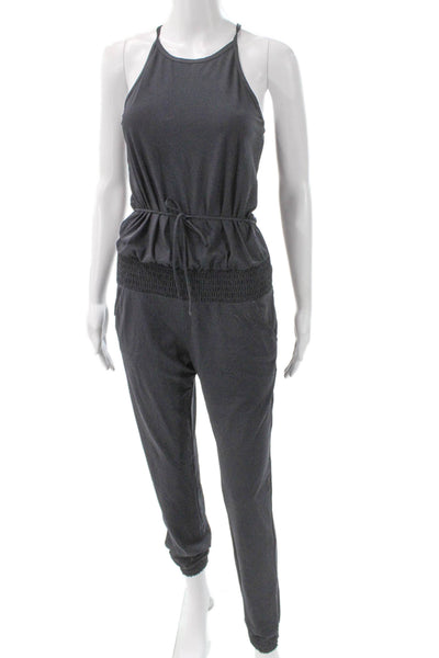 Sweaty Betty Women Halter Sleeveless Jumpsuit Gray Elastane Pullover Size XS