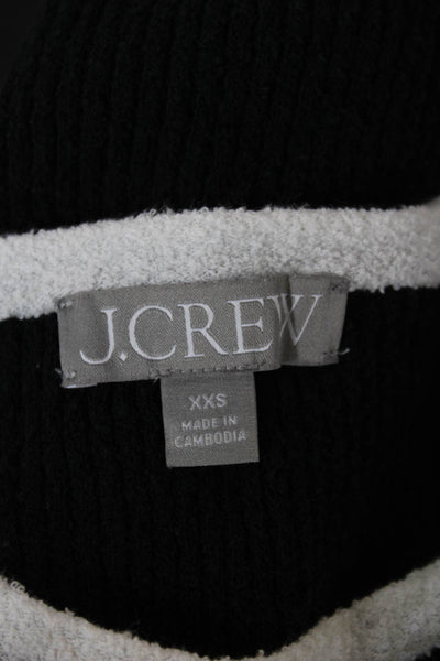J Crew Women Gray Cotton Crewneck Short Sleeve Pullover Sweater Size 2XS