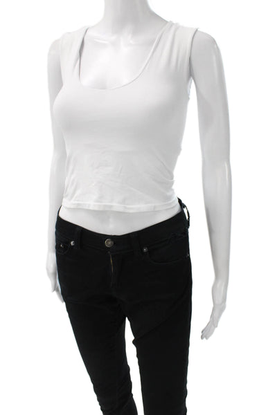 Intimately Free People Womens Tank Scoop Neck Sleeveless White Size XS