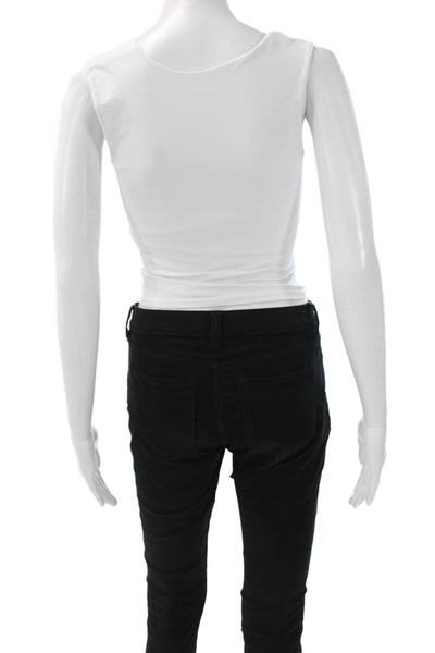Intimately Free People Womens Tank Scoop Neck Sleeveless White Size XS