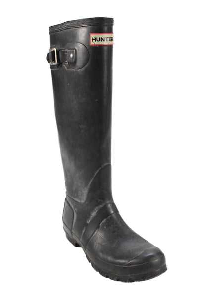 Hunter Womens Knee High Original Rain Boots Black Size 5 Medium