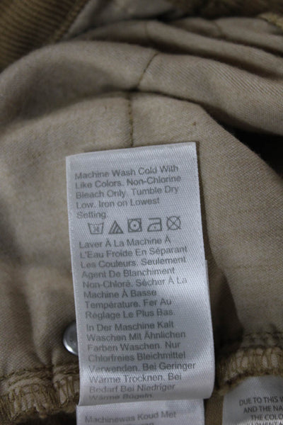 J Crew Womens Corduroy Chino Pants Beige 23in Inseam Size 28P