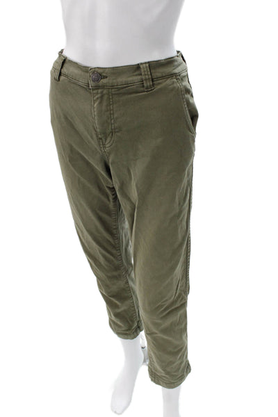 Current/Elliott Womens Chino Pants Green Size 27
