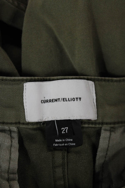 Current/Elliott Womens Chino Pants Green Size 27