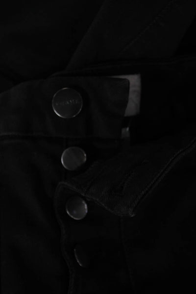 Frame Womens Black Bootcut Jeans High Waist Cotton Button Size 27