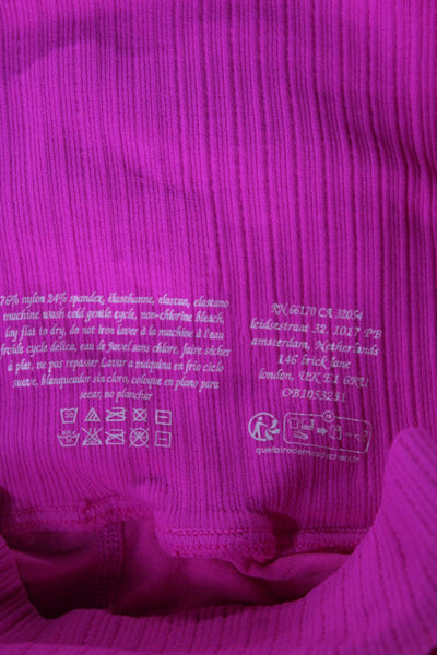 FP Movement Women Ankle Leggings Pink Nylon Size XS