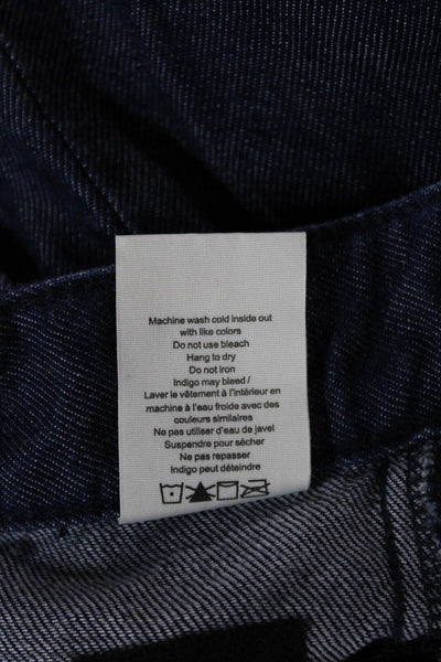 Rag & Bone Womens Straight Jeans Blue Cotton Mid Rise Size 24
