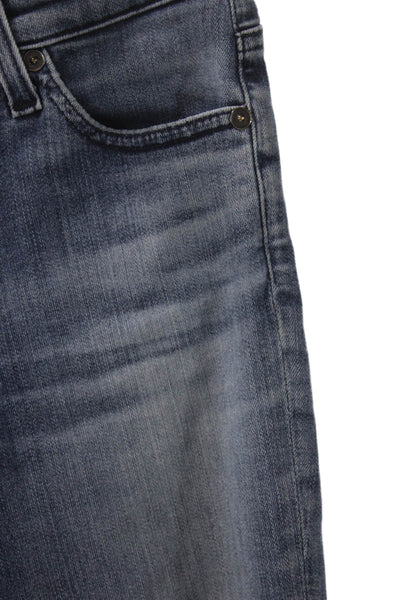 AG-ED Denim Womens Skinny Jeans Blue Cotton Mid Rise Size 24