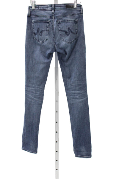AG-ED Denim Womens Skinny Jeans Blue Cotton Mid Rise Size 24