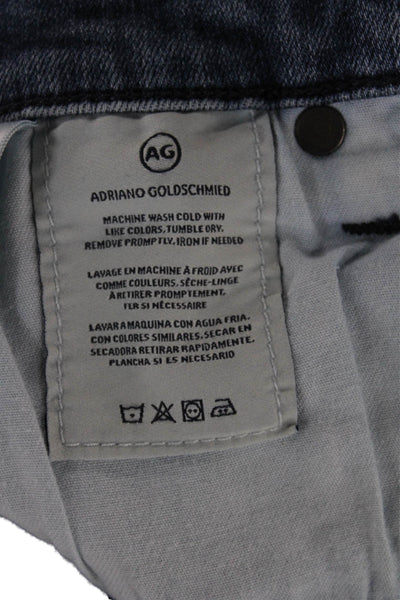 AG-ED Denim Womens Skinny Jeans Blue Cotton Mid Rise Size 24