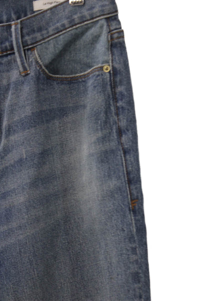 Frame Womens Flared Jeans Blue Mid Rise Cotton Blend Size 27