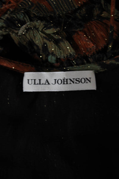 Ulla Johnson Womens Basic Floral Multicolor Round Neck Sleeveless Blouse Size 0