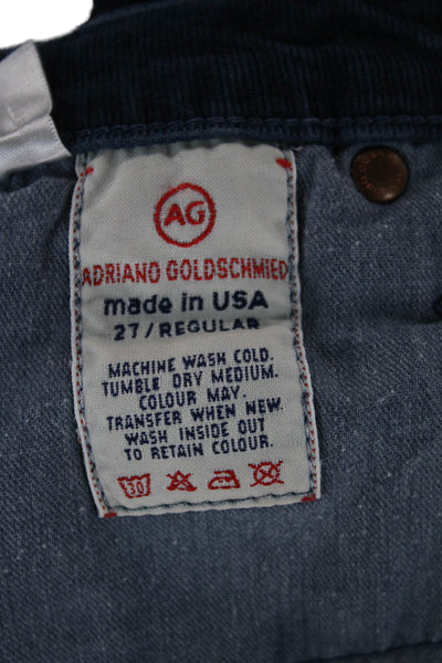 AG Adriano Goldschmied Womens Dress Pants Blue 98% Cotton Size 27