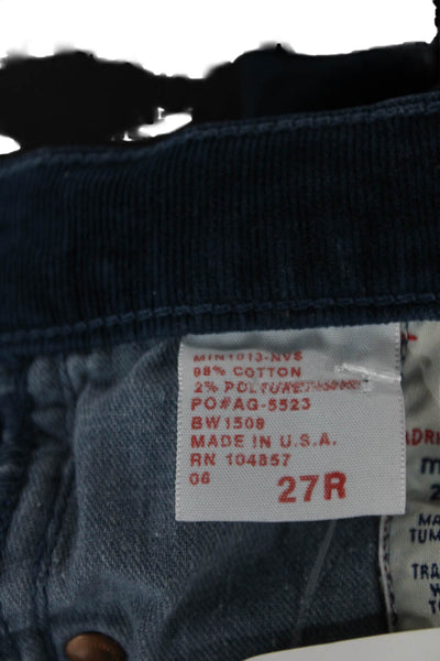 AG Adriano Goldschmied Womens Dress Pants Blue 98% Cotton Size 27