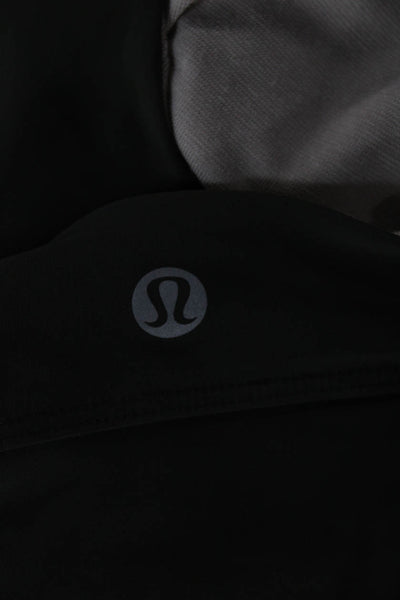 Lululemon Women Sports Bra Green V Neck Sleeveless Nylon Size 8