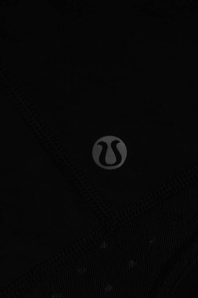 Lululemon Womens Cropped V-Neck Black Tank Polyester Size 4