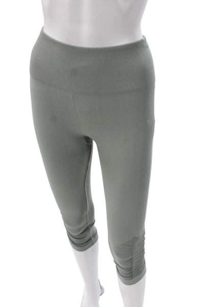 Lululemon Womens Gray Capri Leggings Polyester Size 4
