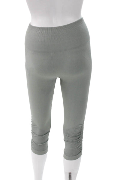 Lululemon Womens Gray Capri Leggings Polyester Size 4