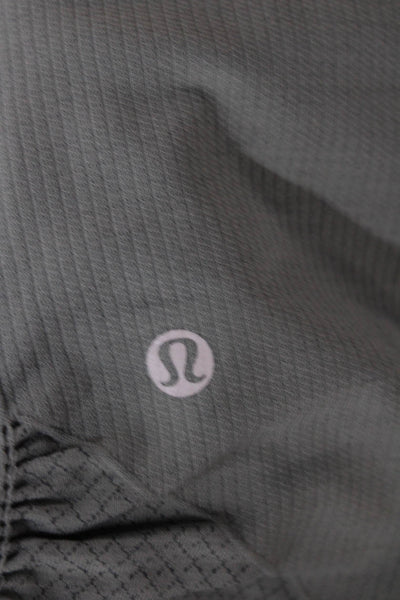 Lululemon Womens Gray Capri Leggings Polyester Size 4