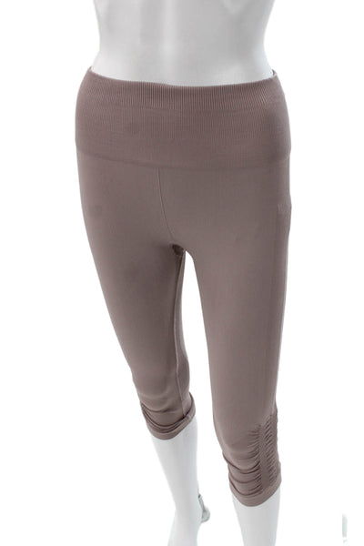 Lululemon Womens Capri Leggings Brown Polyester Size 4