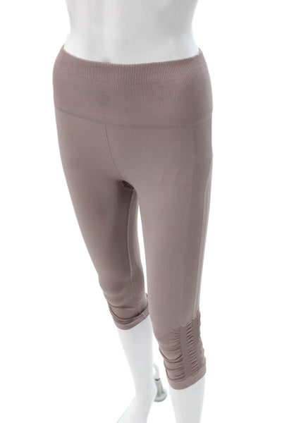 Lululemon Womens Capri Leggings Brown Polyester Size 4