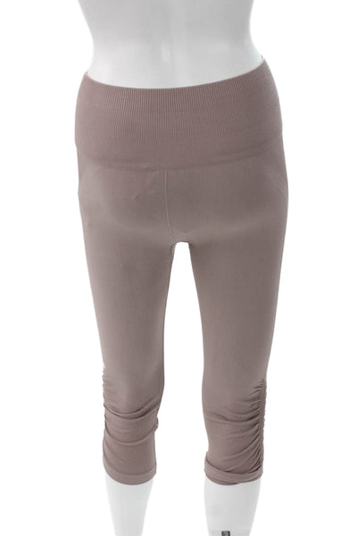 Lululemon Womens Capri Leggings Brown Polyester Size 4