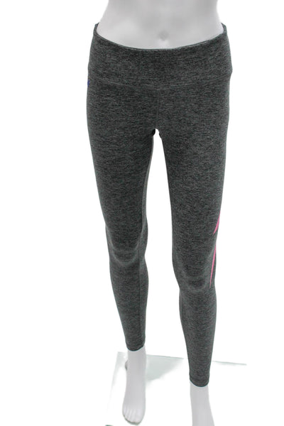 Aviator Nation Womens Gray Flecked Polyester Ankle Leggings Size M