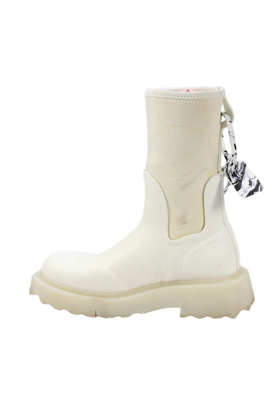 Off White Womens For Rainy Days Rain Boots Shoes White Size 7