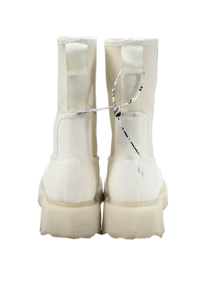 Off White Womens For Rainy Days Rain Boots Shoes White Size 7