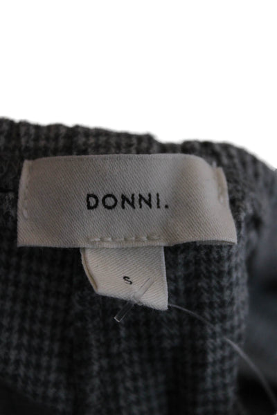 Donni Women Gray Striped Cotton Sweatpants Pull On Size S