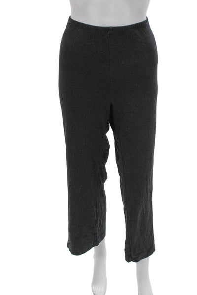 Donni Women Gray Cotton Pull-On Sweatpants Size L