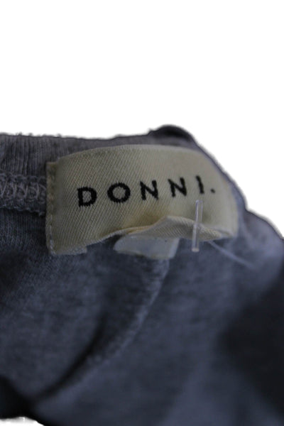 Donni Women Gray Cropped Pants Size L